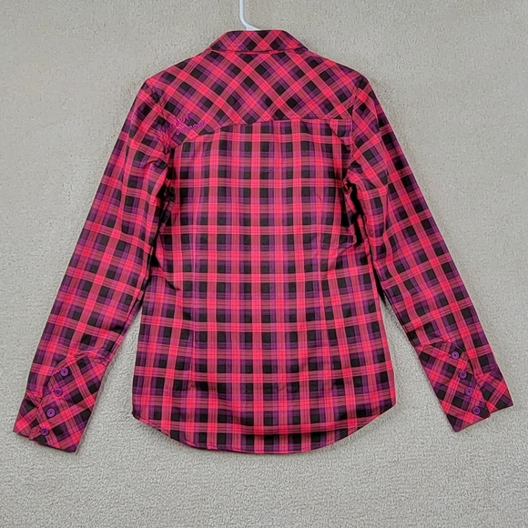 Under Armour Women's Semi-Fitted Plaid Long Sleeve Button Up Shirt - Picture 10 of 10